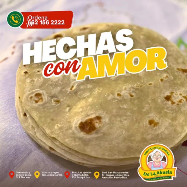 Publicación «Hechas con amor» con tortilla de harina